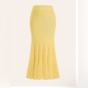 Commense Sunny Yellow Maxi Skirt